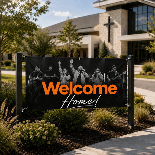 Transform Your Church Outreach with Our Vibrant Fall Church Outreach Banner - Church Signs Fast