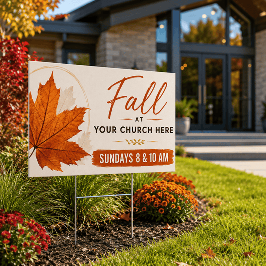 Elevate Your Community Engagement with Our Join Us Church Yard Sign - 18"x24" Outdoor Sign for Outreach - Church Signs Fast