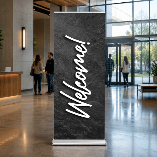Slate Church Pop-Up Banner – Welcome Sign