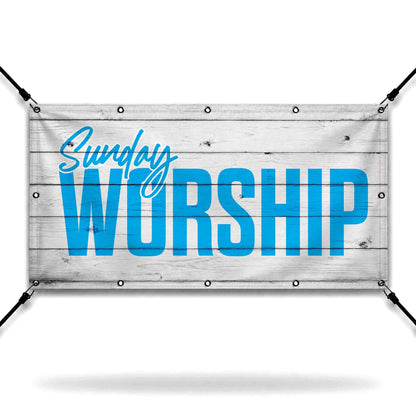 Rustic Shiplap Church Banner: Transform Your Worship Space Today