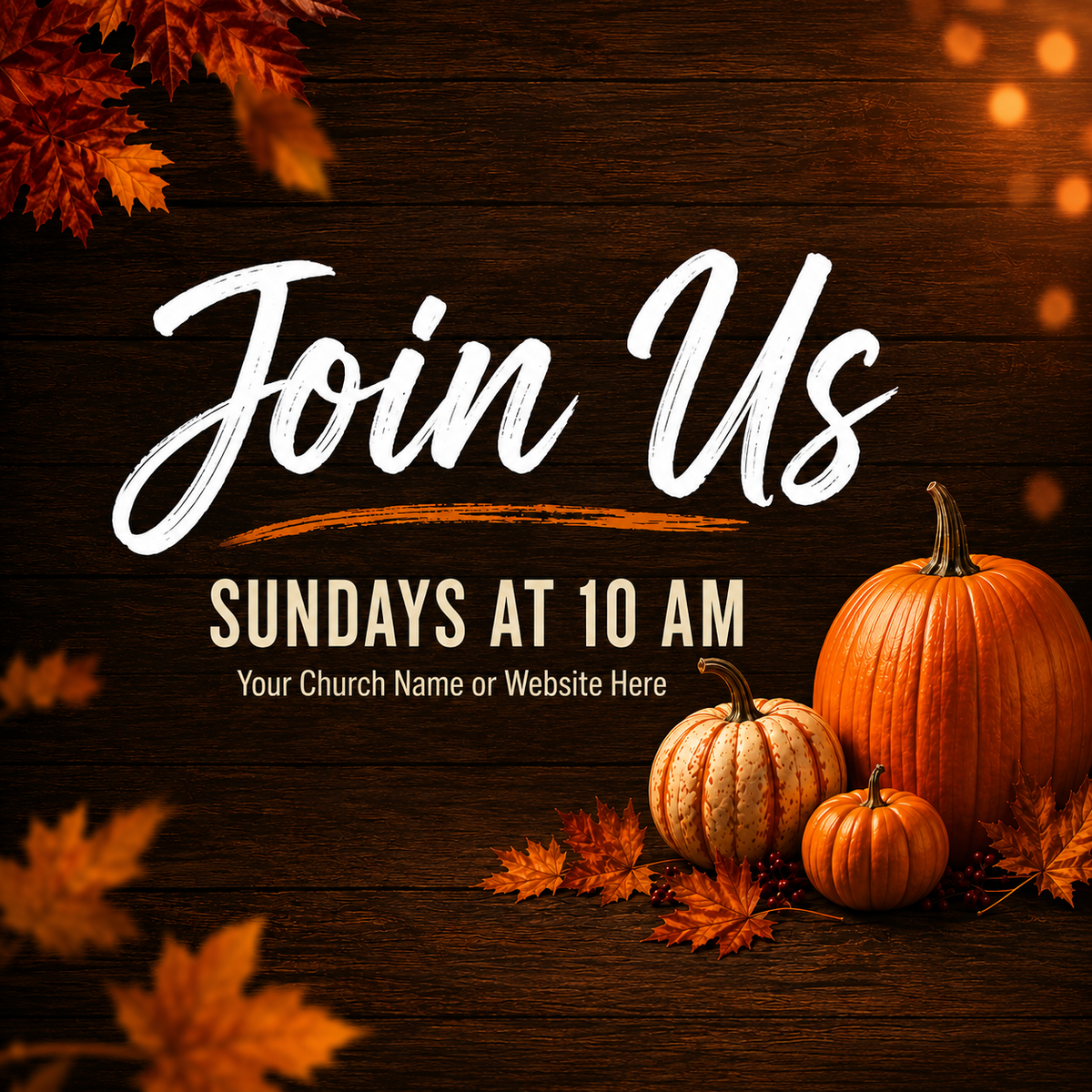 Inviting Church A-Frame Sign for Fall Outreach - Connect with Your Community - Church Signs Fast