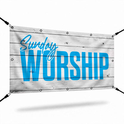 Rustic Shiplap Church Banner: Transform Your Worship Space Today