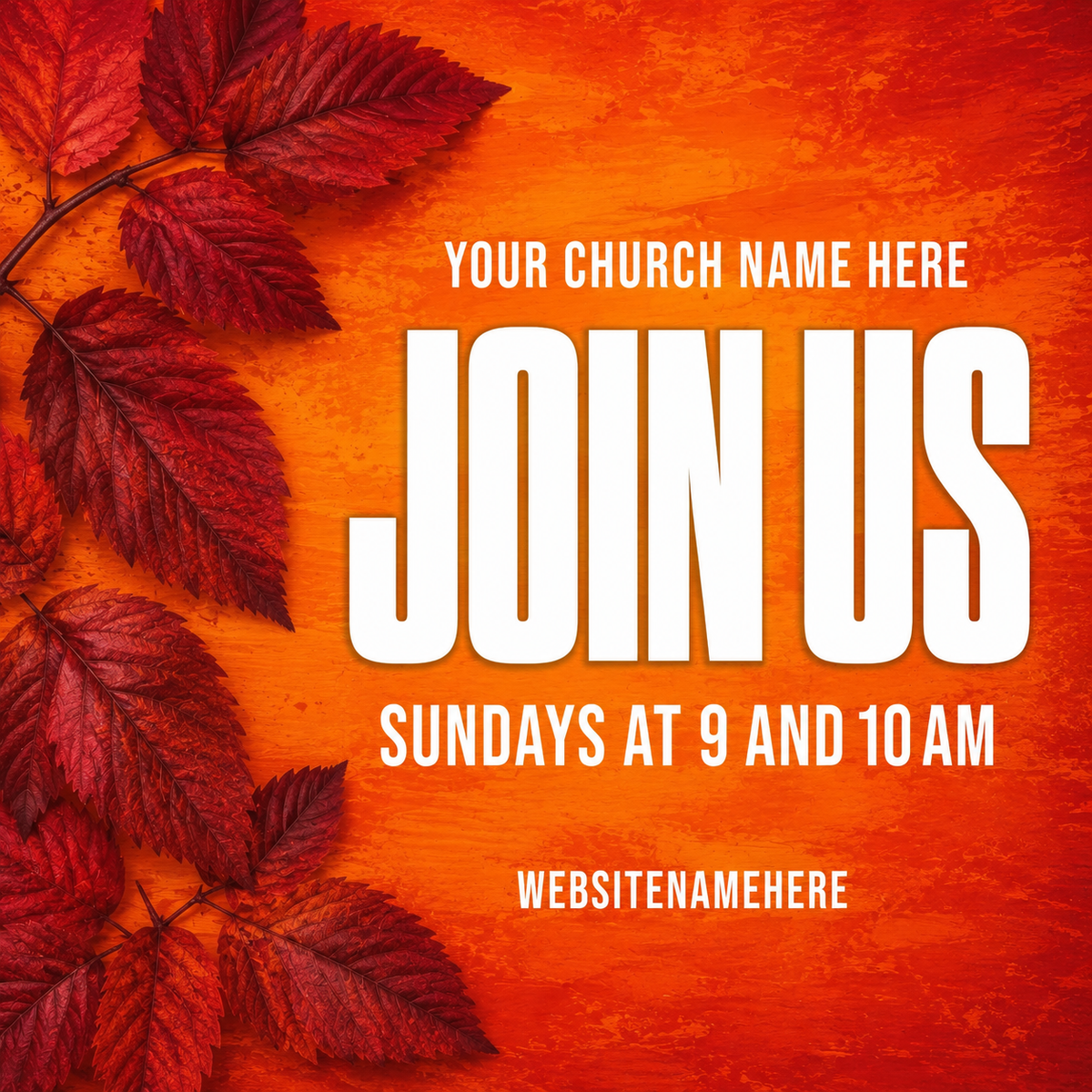 Fall Join Us Church Banner: Invite Your Community with Warmth and Style - Church Signs Fast