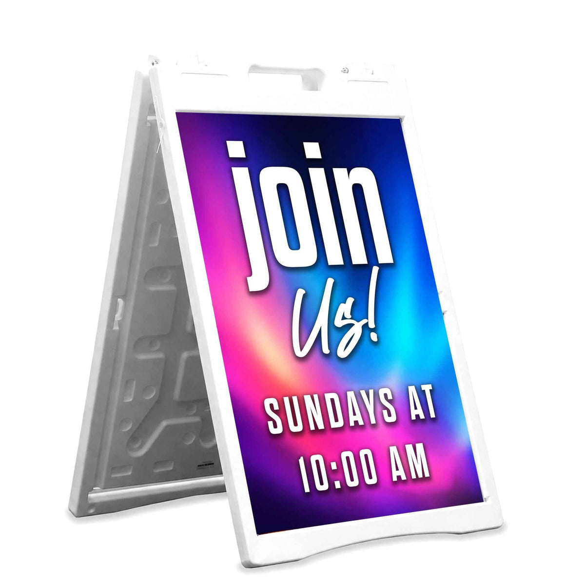 Aurora Bold Welcome Home Celebration A Frame Sign For Church Entrance - Church Signs Fast