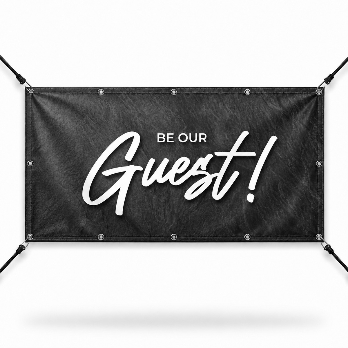 Be Our Guest! Church Welcome Banner | Outdoor Vinyl Banner for Sunday Visitor Outreach - Church Signs Fast