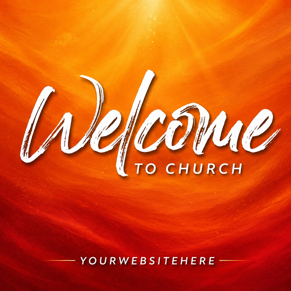 Fall Orange Church Banner | Vibrant Autumn Vinyl Banner for Outreach - Church Signs Fast