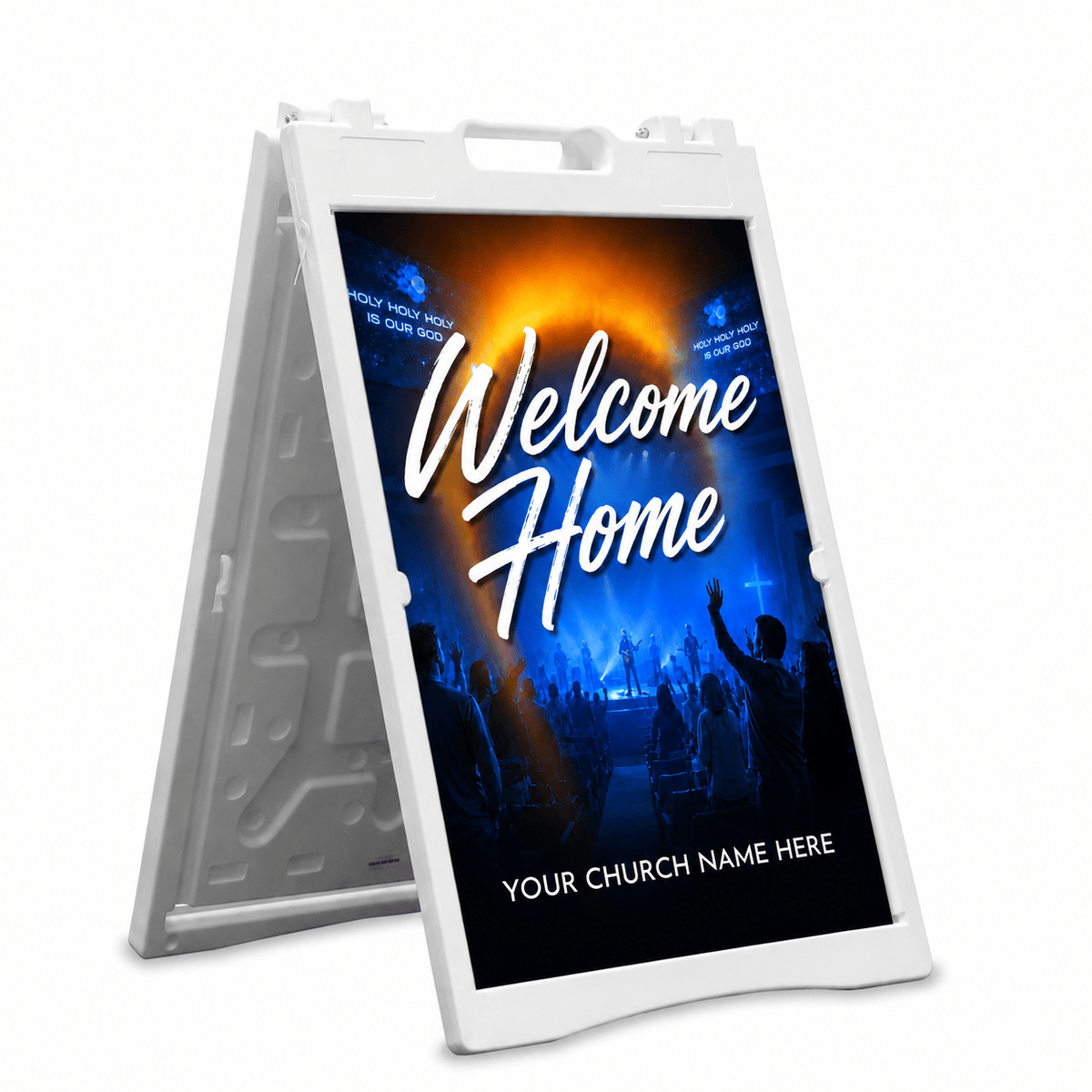Welcome Home Church Sign - Celebrate Every Sunday with Our Stylish A-Frame Sign - Church Signs Fast
