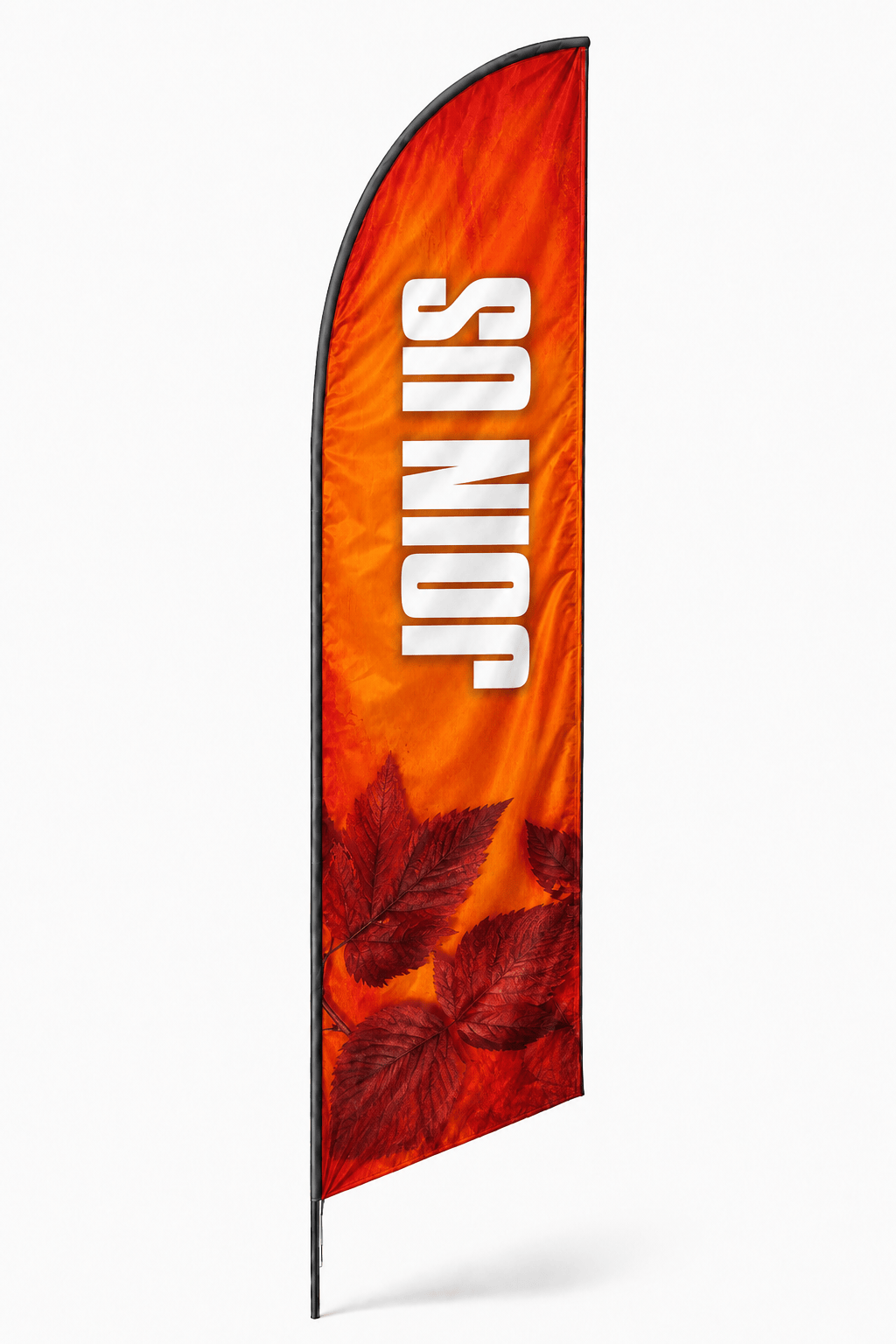 Fall Church Outreach Flag - 14' Join Us Feather Flag for Autumn Visitor Invitation - Church Signs Fast