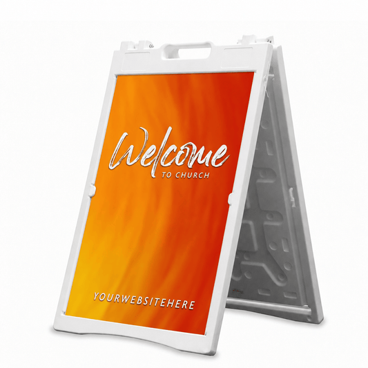 Custom Fall Church A-Frame Sign | Transform Your Outreach with a Personalized Sidewalk Sign - Church Signs Fast