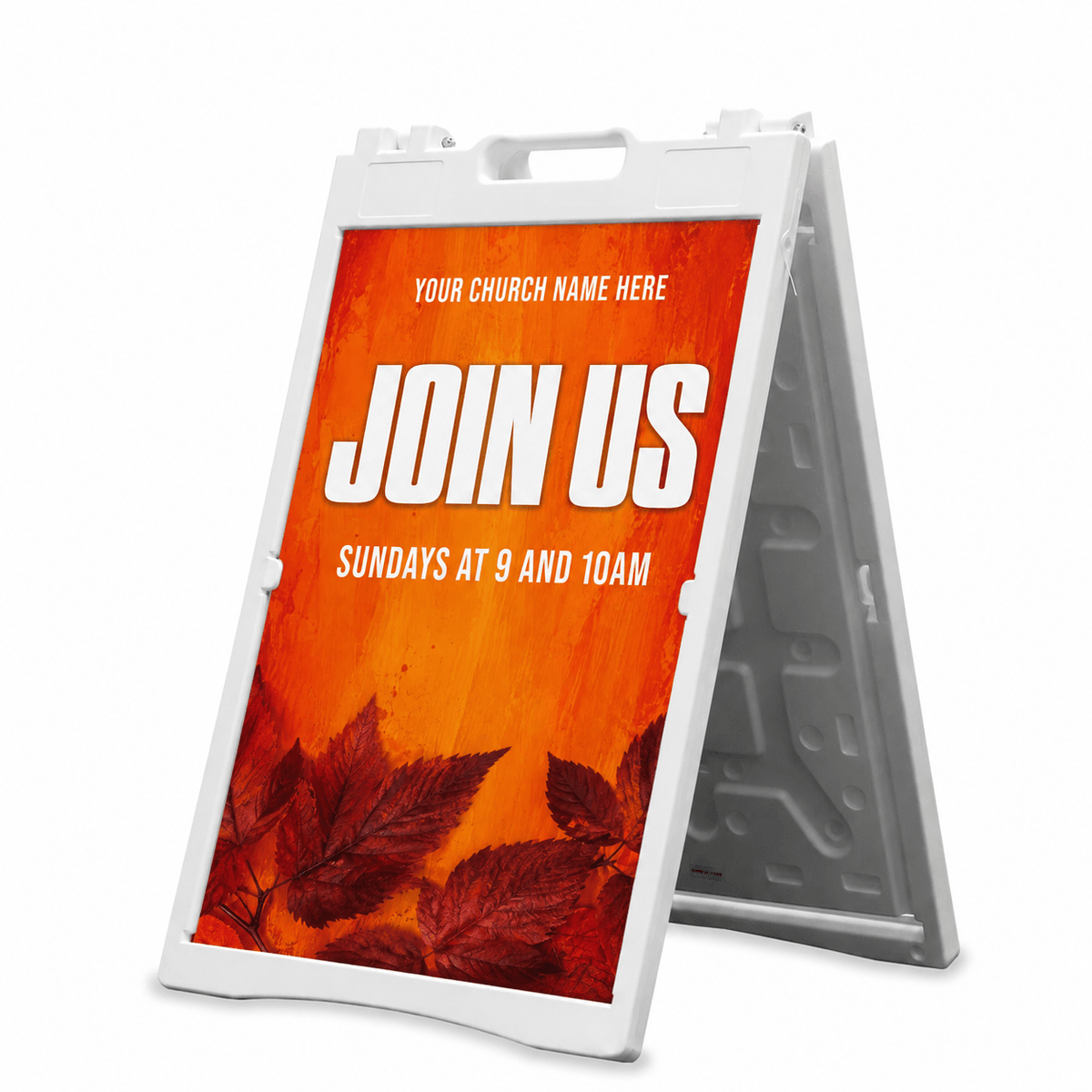 Join Us Church A-Frame Sign | The Ideal Outdoor Sandwich Board for Weekly Services - Church Signs Fast