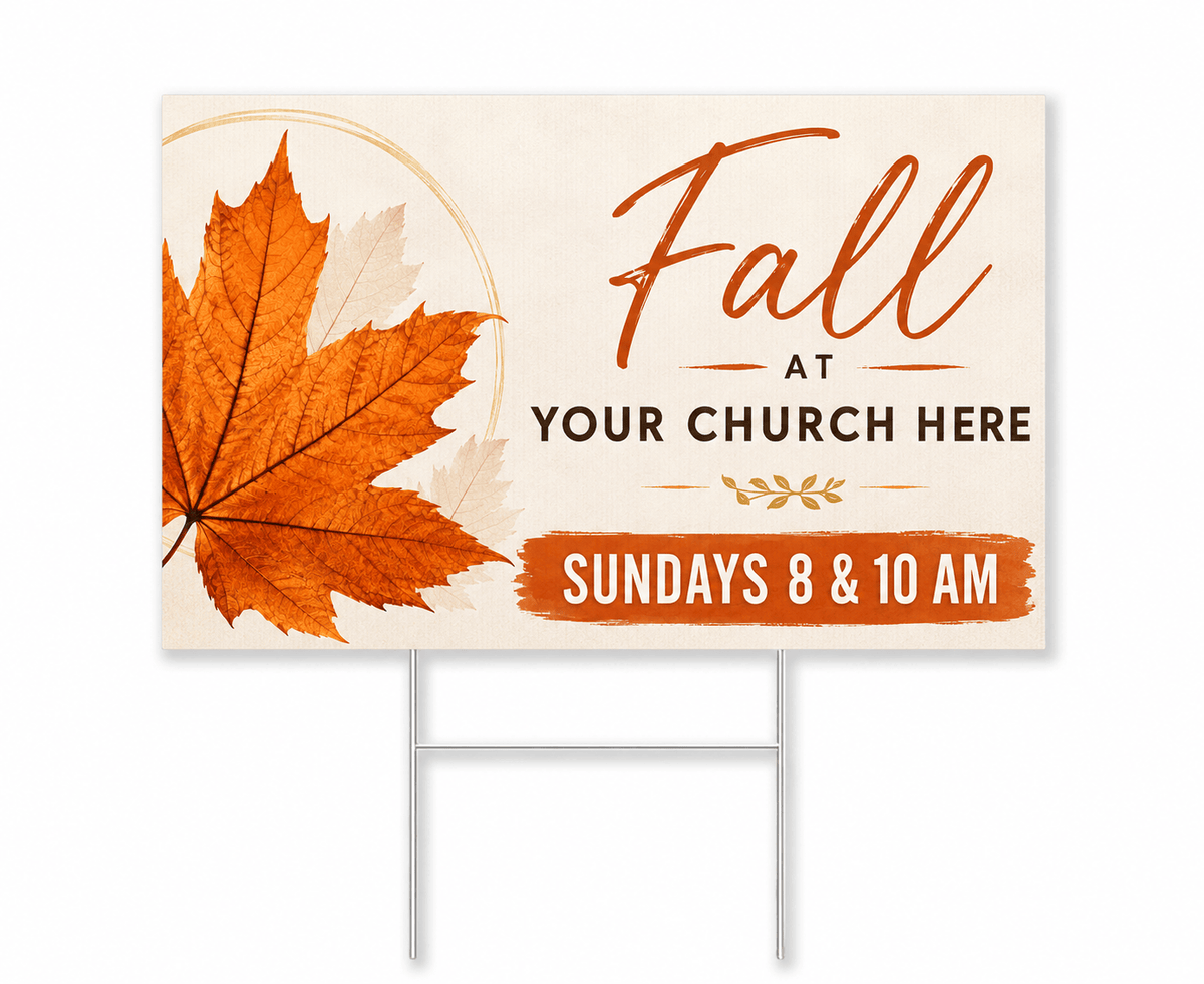 Elevate Your Community Engagement with Our Join Us Church Yard Sign - 18"x24" Outdoor Sign for Outreach - Church Signs Fast