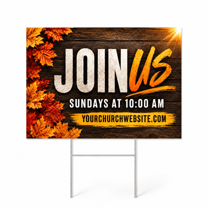 Eye-Catching 18" x 24" Corrugated Plastic Yard Sign for Effective Messaging - Church Signs Fast