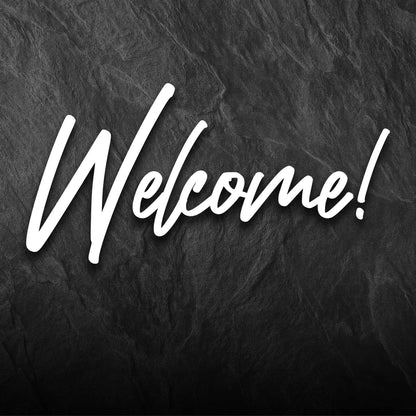 Welcome Church Feather Flag | 14' Outdoor Swooper Flag for Church Entrance - Church Signs Fast