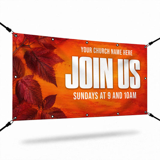 Fall Join Us Church Banner