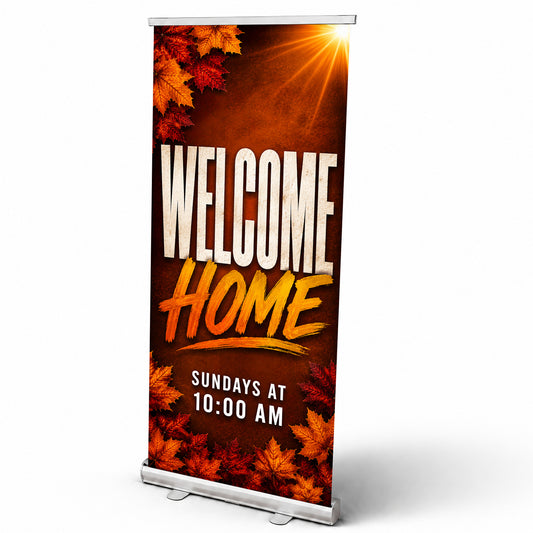 Welcome - Pop-Up Banner - Church Signs Fast