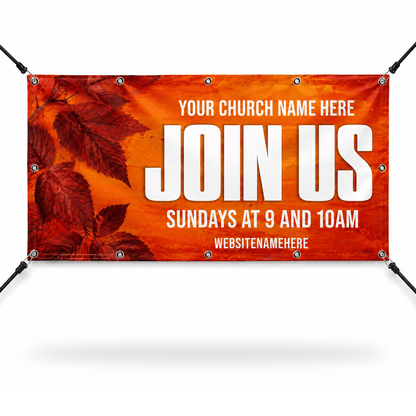 Fall Join Us Church Banner