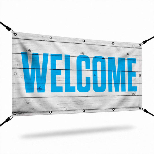 Shiplap Welcome Banner: Elevate Your Church's Hospitality & Visual Appeal