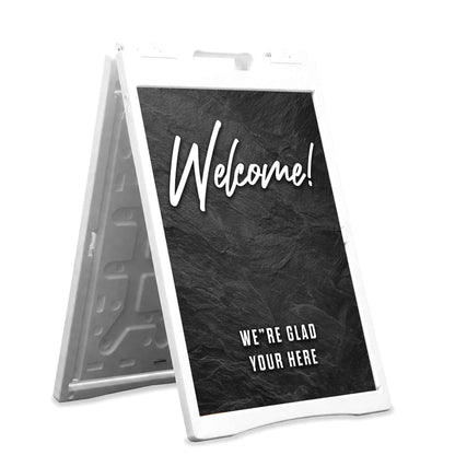 Welcome Slate A-Frame Sign - Church Signs Fast
