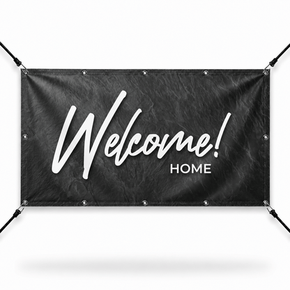 Welcome Home Church Banner | Invite Visitors and Create Belonging at Your Church - Church Signs Fast