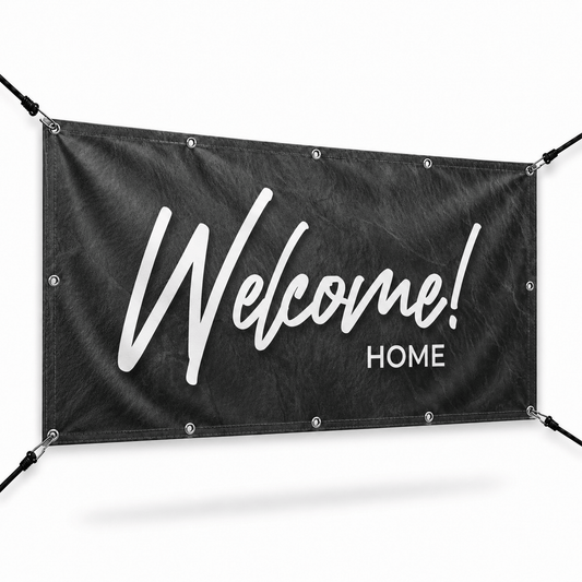 Welcome Home Church Banner | Invite Visitors and Create Belonging at Your Church - Church Signs Fast