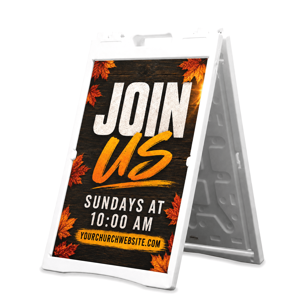 Join Us Church A-Frame Sign: Your Friendly Invitation to Sunday Worship - Church Signs Fast